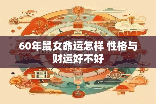 60年鼠女命运怎样 性格与财运好不好