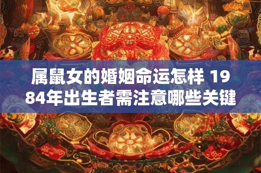 属鼠女的婚姻命运怎样 1984年出生者需注意哪些关键问题