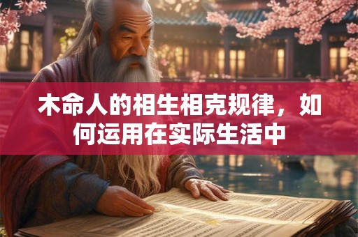 木命人的相生相克规律，如何运用在实际生活中