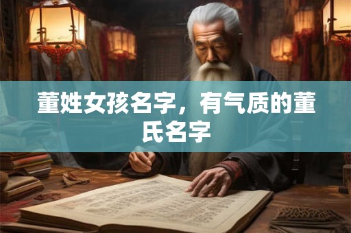 董姓女孩名字，有气质的董氏名字