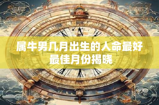 属牛男几月出生的人命最好 最佳月份揭晓