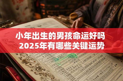 小年出生的男孩命运好吗 2025年有哪些关键运势