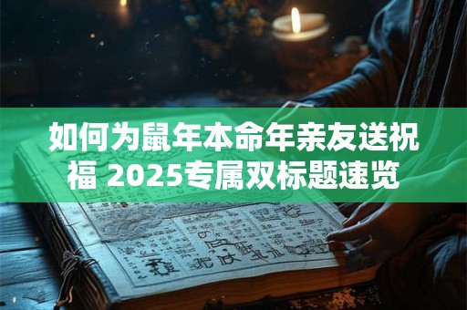 如何为鼠年本命年亲友送祝福 2025专属双标题速览