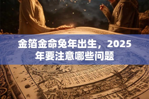 金箔金命兔年出生，2025年要注意哪些问题
