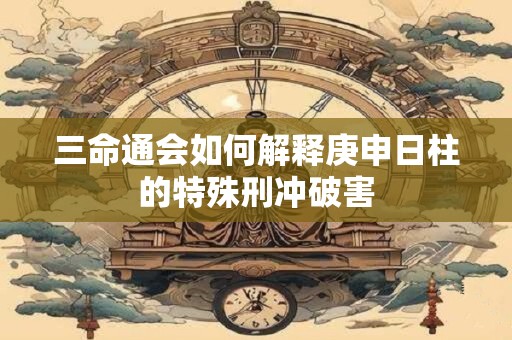 三命通会如何解释庚申日柱的特殊刑冲破害