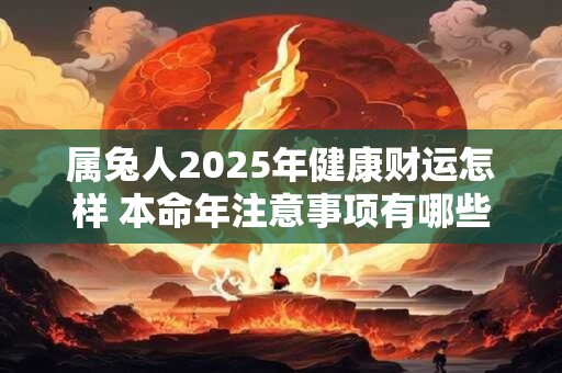 属兔人2025年健康财运怎样 本命年注意事项有哪些