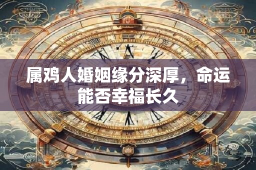 属鸡人婚姻缘分深厚，命运能否幸福长久