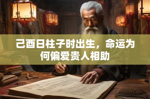 己酉日柱子时出生，命运为何偏爱贵人相助