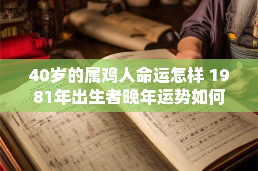 40岁的属鸡人命运怎样 1981年出生者晚年运势如何