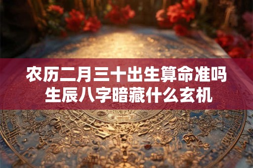 农历二月三十出生算命准吗 生辰八字暗藏什么玄机