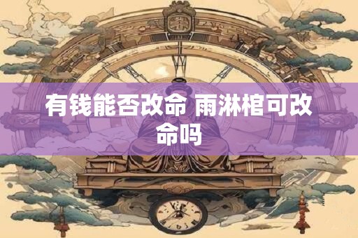 有钱能否改命 雨淋棺可改命吗