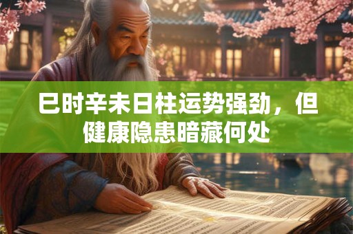 巳时辛未日柱运势强劲，但健康隐患暗藏何处