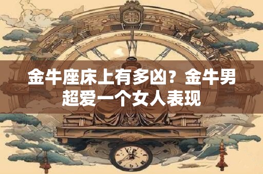 金牛座床上有多凶？金牛男超爱一个女人表现