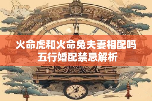 火命虎和火命兔夫妻相配吗 五行婚配禁忌解析