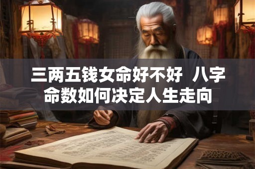 三两五钱女命好不好  八字命数如何决定人生走向