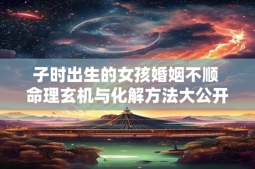 子时出生的女孩婚姻不顺 命理玄机与化解方法大公开