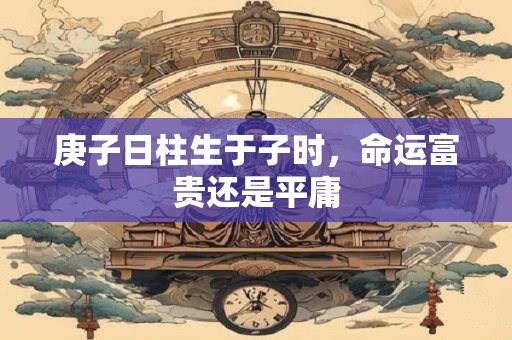 庚子日柱生于子时，命运富贵还是平庸