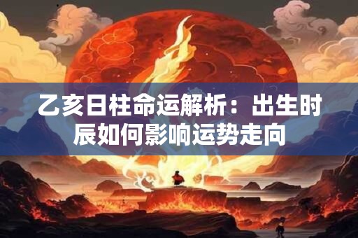 乙亥日柱命运解析：出生时辰如何影响运势走向