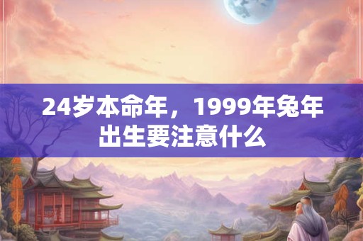 24岁本命年，1999年兔年出生要注意什么