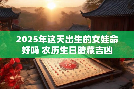 2025年这天出生的女娃命好吗 农历生日暗藏吉凶