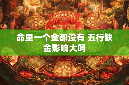 命里一个金都没有 五行缺金影响大吗