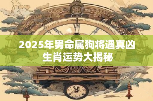2025年男命属狗将遇真凶 生肖运势大揭秘