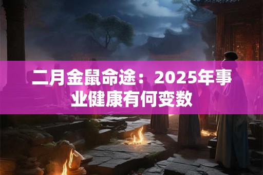 二月金鼠命途：2025年事业健康有何变数