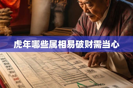 虎年哪些属相易破财需当心