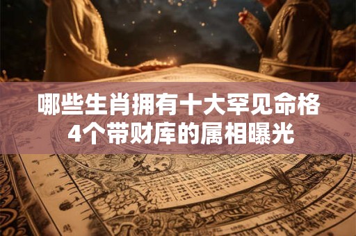 哪些生肖拥有十大罕见命格 4个带财库的属相曝光