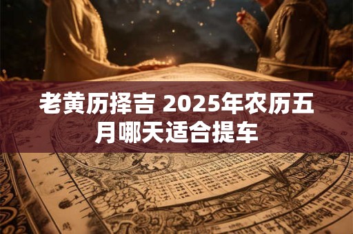 老黄历择吉 2025年农历五月哪天适合提车