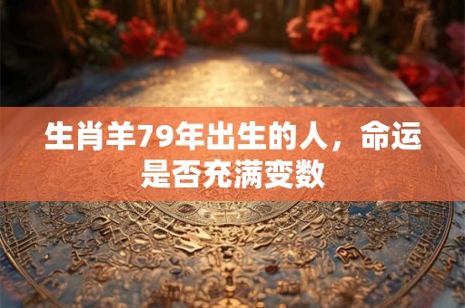 生肖羊79年出生的人，命运是否充满变数