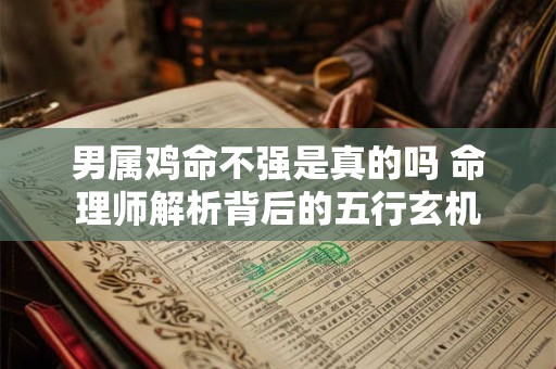 男属鸡命不强是真的吗 命理师解析背后的五行玄机