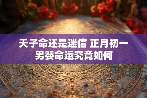 天子命还是迷信 正月初一男婴命运究竟如何