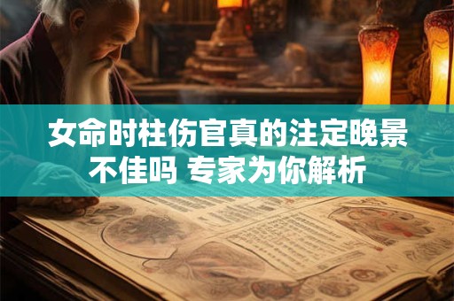 女命时柱伤官真的注定晚景不佳吗 专家为你解析