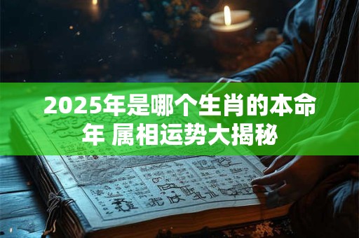 2025年是哪个生肖的本命年 属相运势大揭秘