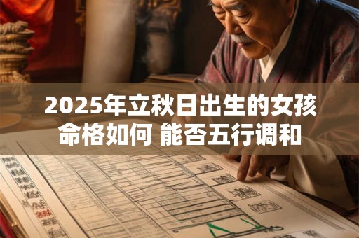 2025年立秋日出生的女孩命格如何 能否五行调和