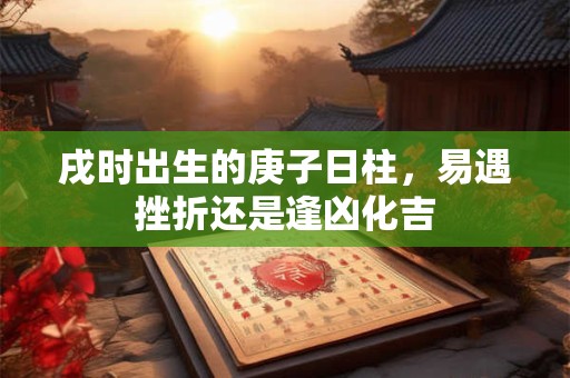 戌时出生的庚子日柱，易遇挫折还是逢凶化吉