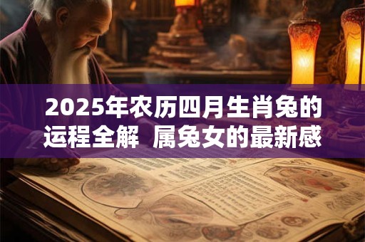 2025年农历四月生肖兔的运程全解  属兔女的最新感情运势