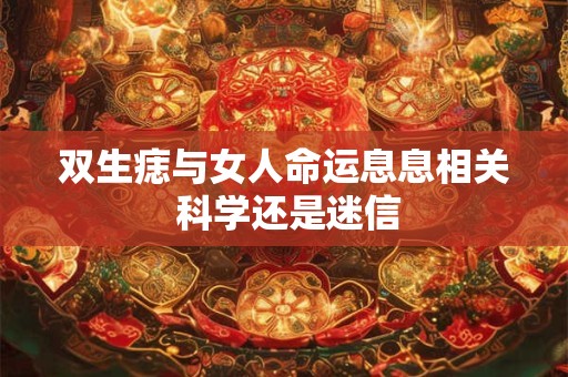 双生痣与女人命运息息相关 科学还是迷信