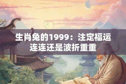 生肖兔的1999：注定福运连连还是波折重重