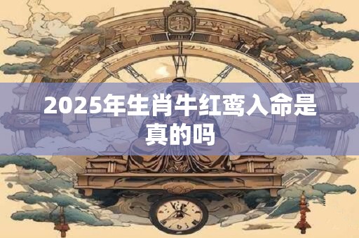 2025年生肖牛红鸾入命是真的吗