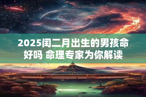 2025闰二月出生的男孩命好吗 命理专家为你解读