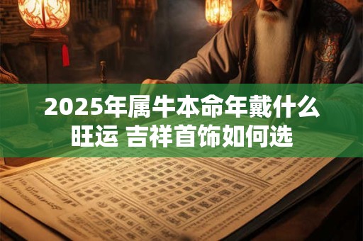 2025年属牛本命年戴什么旺运 吉祥首饰如何选
