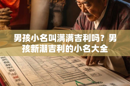 男孩小名叫满满吉利吗？男孩新潮吉利的小名大全
