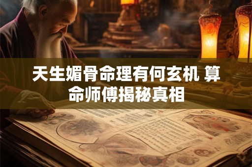 天生媚骨命理有何玄机 算命师傅揭秘真相