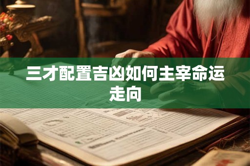 三才配置吉凶如何主宰命运走向