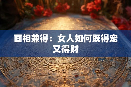 面相兼得：女人如何既得宠又得财