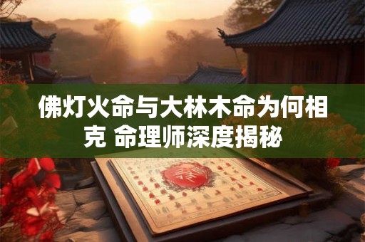 佛灯火命与大林木命为何相克 命理师深度揭秘