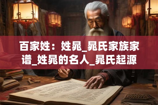 百家姓:姓晁_晁氏家族家谱_姓晁的名人_晁氏起源 百家姓:姓晁_晁氏家族家谱_姓晁的名人_晁氏起源