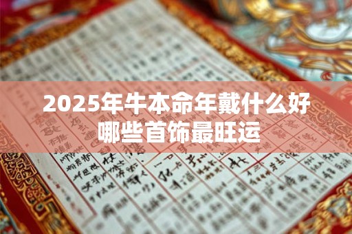 2025年牛本命年戴什么好 哪些首饰最旺运